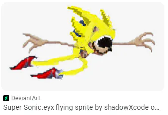 Super Sonic.eyx flying sprite by shadowXcode on DeviantArt