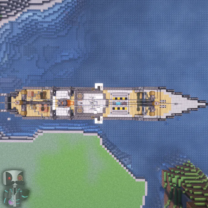 minecraft ship blueprints layer by layer