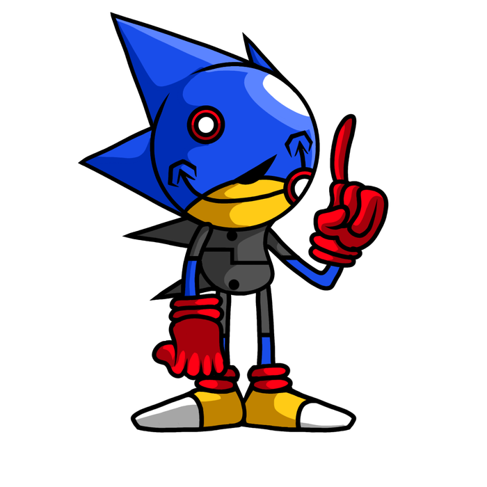 Pixilart - metal sonic vs sonic exe by Anonymous