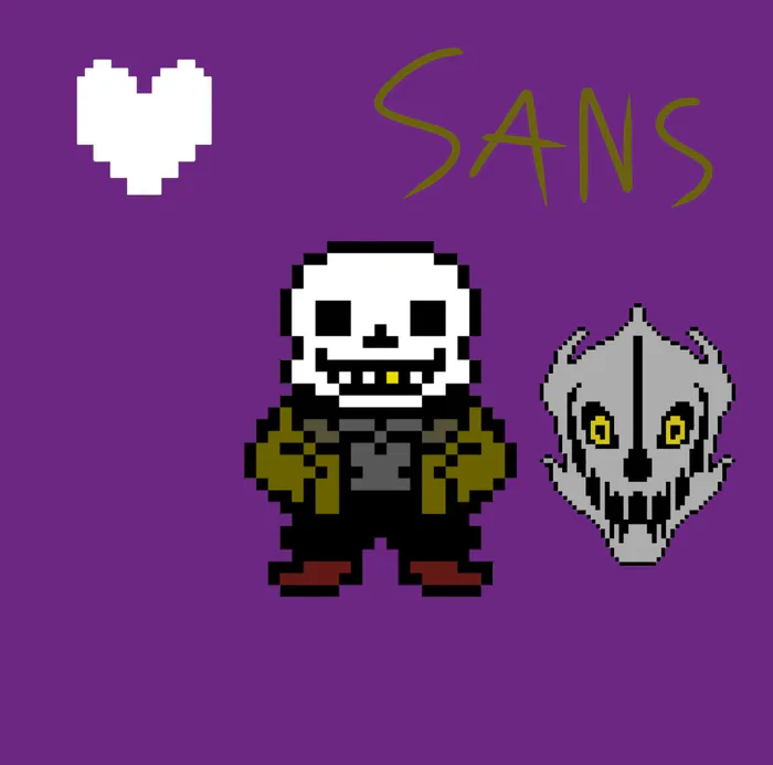 Pixilart - Swapfell Sans (Battle) by AmazinG