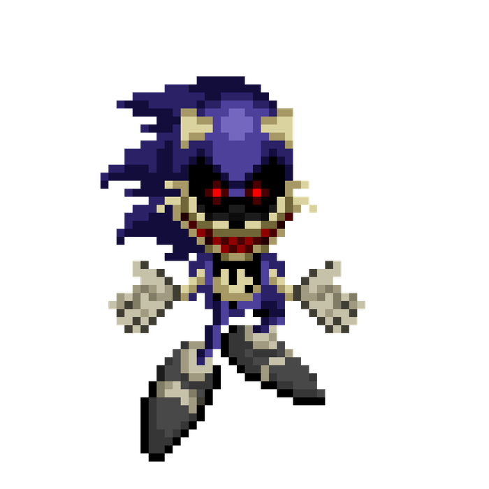 Pixilart - metal sonic vs sonic exe by Anonymous