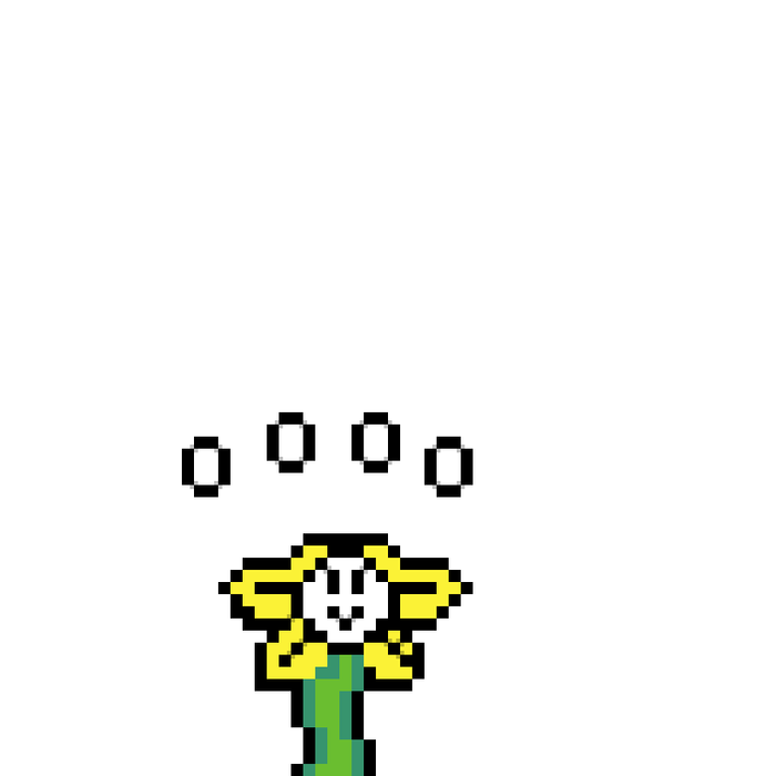 Undertale Flowey Pixel Art