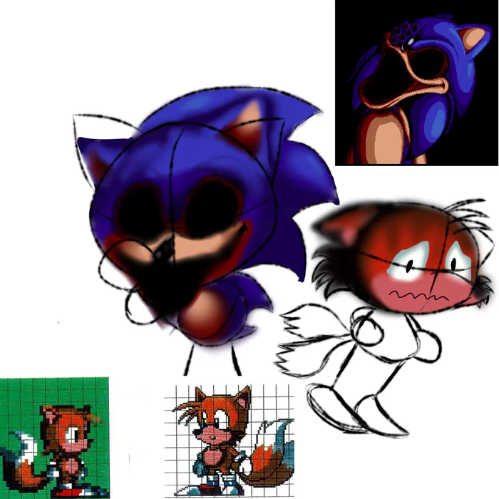 Sonic EXE 3.0  Anime, Cute drawings, Scary art