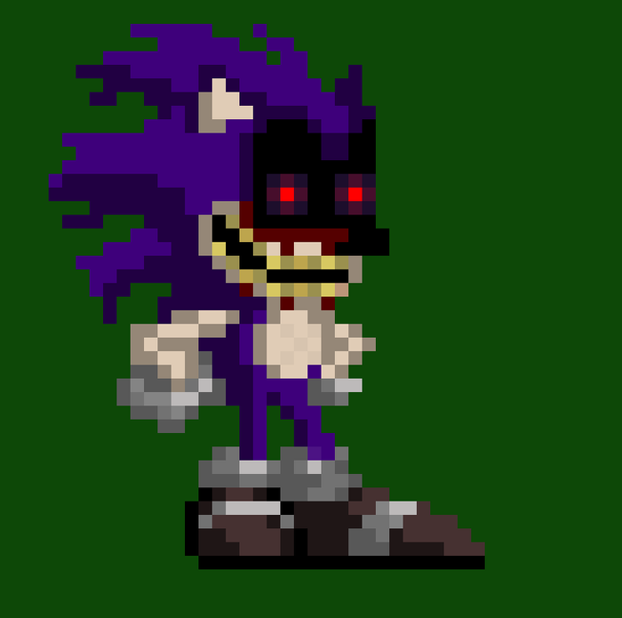 fnf sonic.exe look on the side of head