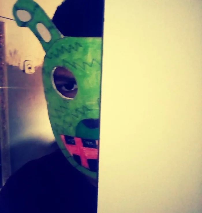 My Springtrap mask on a chair : r/fivenightsatfreddys