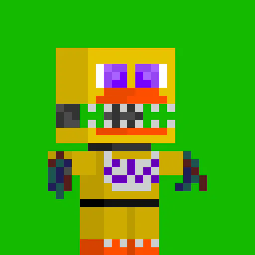 Withered Chica [FNAF 2] Minecraft Skin