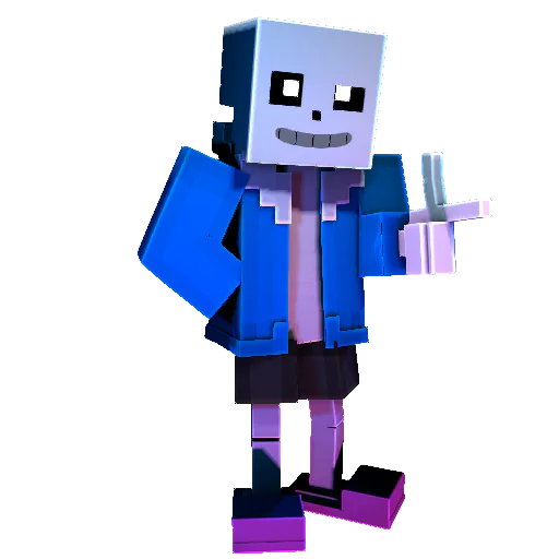 Epic Sans ( remake ) Minecraft Skin