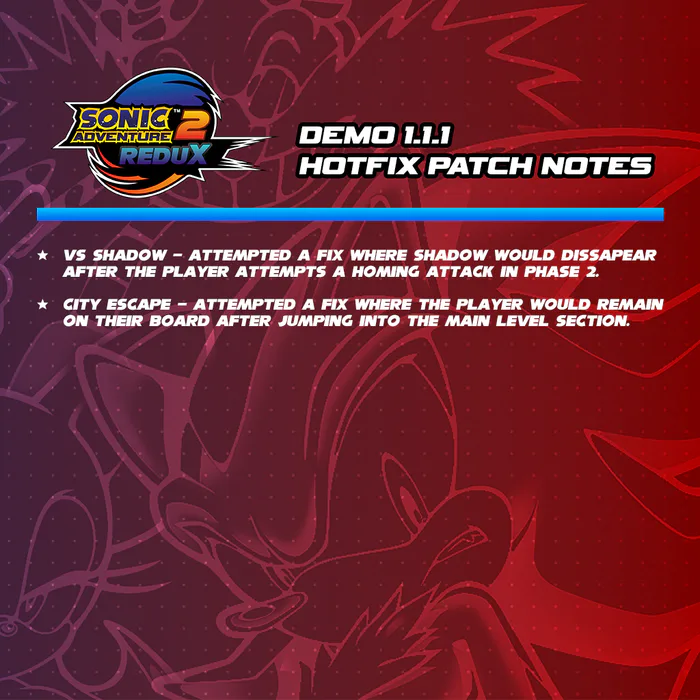 Sonic Adventure 2 Redux by JeliLiam - Game Jolt Sonic Adventure 2 Redux by JeliLiam - Game Jolt