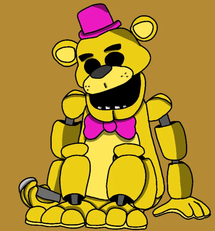 Stylized Fnaf 1 Freddy + Golden Freddy!: fivenightsatfreddys