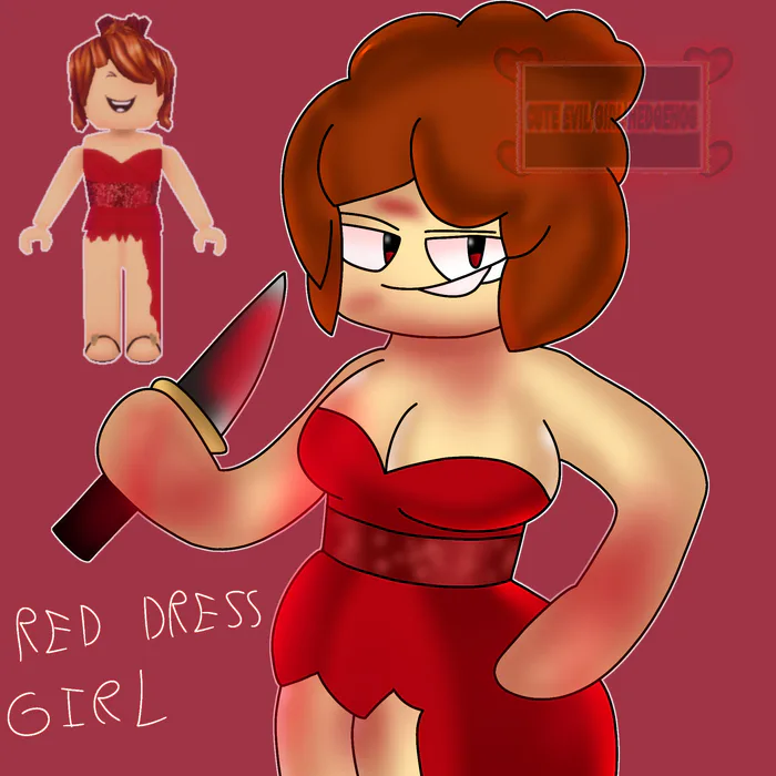 red dress girl roblox red dress girl | Albertsstuff Wiki