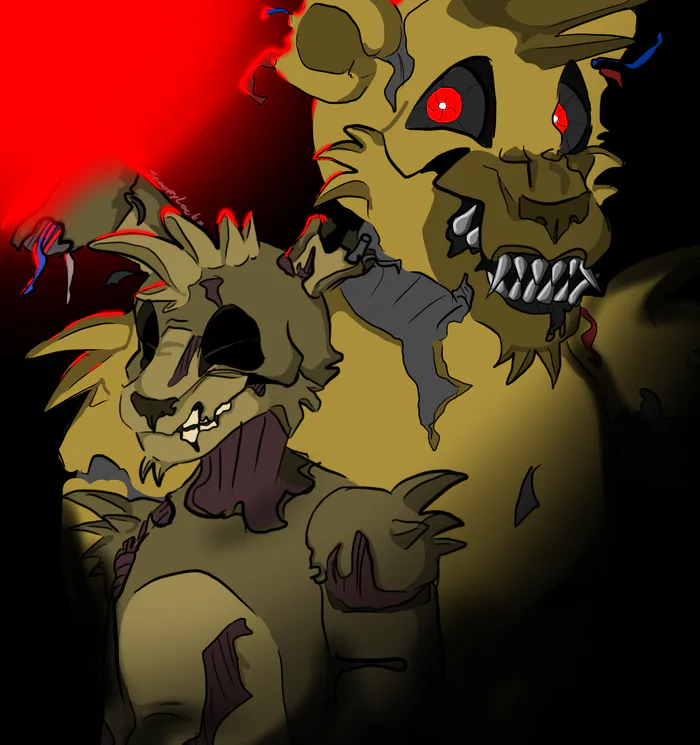 I created an improved 'Fredbear' from the FNAF 3 teaser. : r