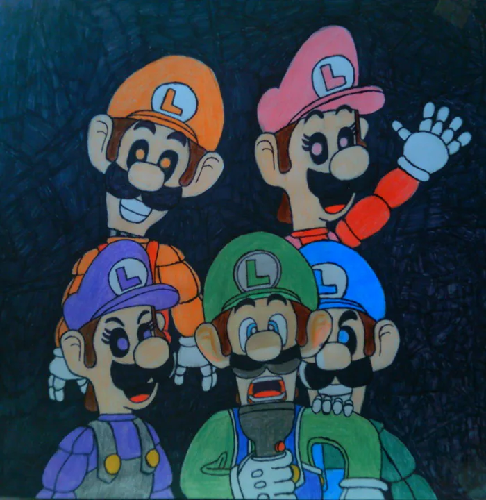 Mario vs. Freddy Fazbear  Super mario art, Mario fan art, Mario art