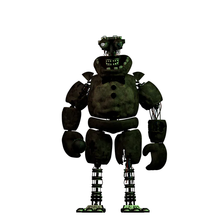 Sculpted this Springtrap over the last week, working on Glitchtrap