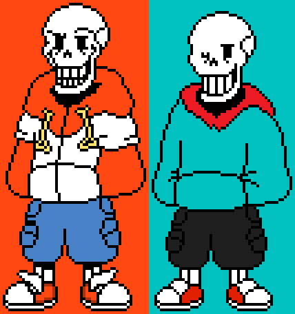 Pixilart - TS!Underswap Sans (Battle) by AmazinG