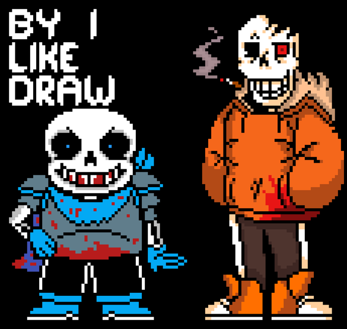 Phantom dust sans pixel art : r/Undertale