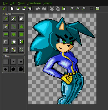 Editing Sonic exe Tails exe - Free online pixel art drawing tool