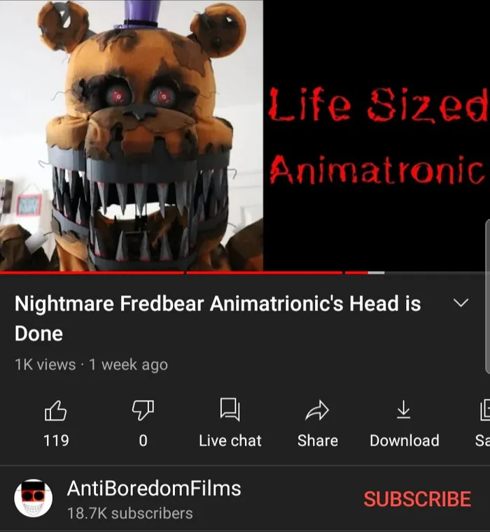 Nightmare Fredbear Cosplay Commission 