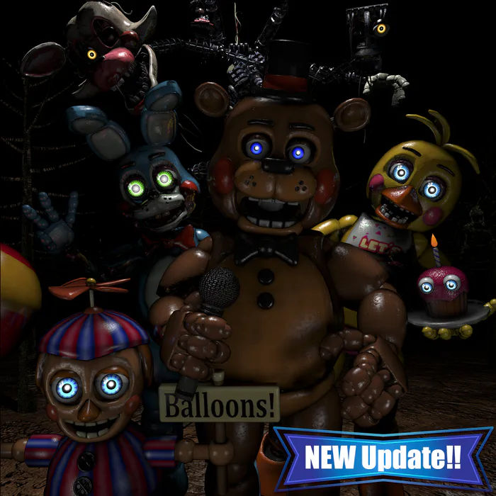 MorosePanda9549 on Game Jolt: FNAF AR: Special Delivery Withered Classic  animatronics. Made by @j