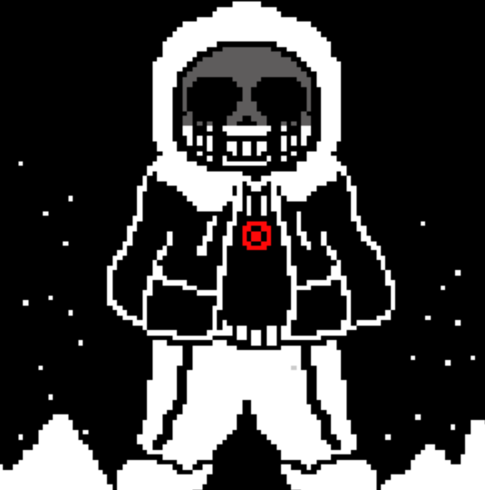 High lv dust sans pixel art