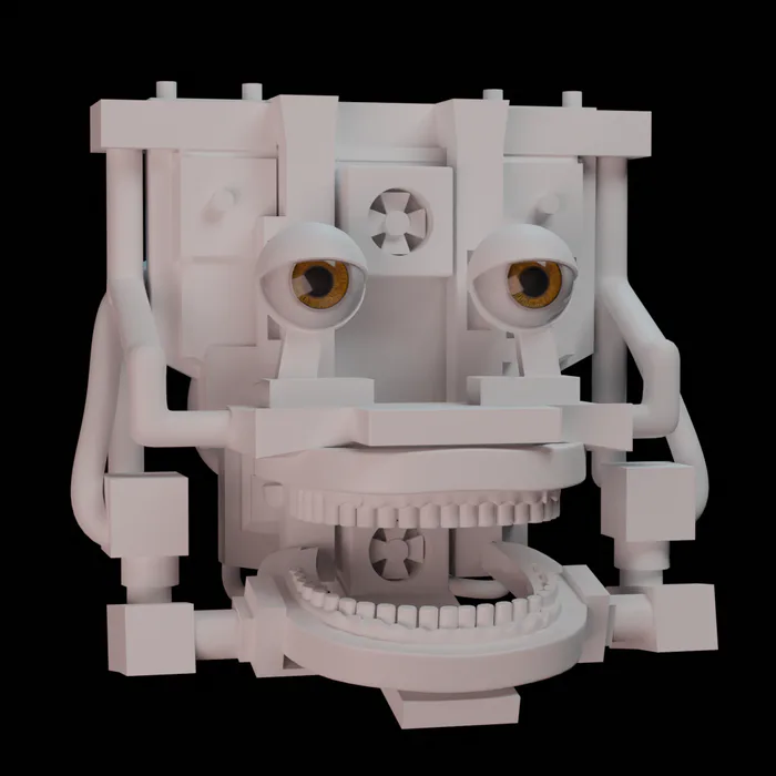 Nightmare Chica fnaf 3D model 3D printable