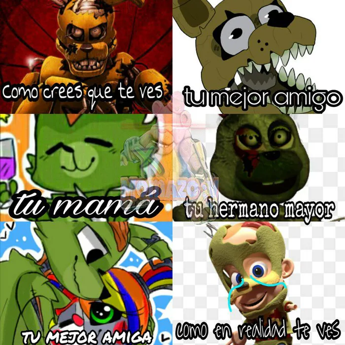 Imagem relacionada  Memes em espanhol, Fnaf, Games de terror