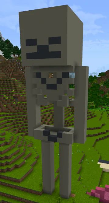 skeleton statue minecraft