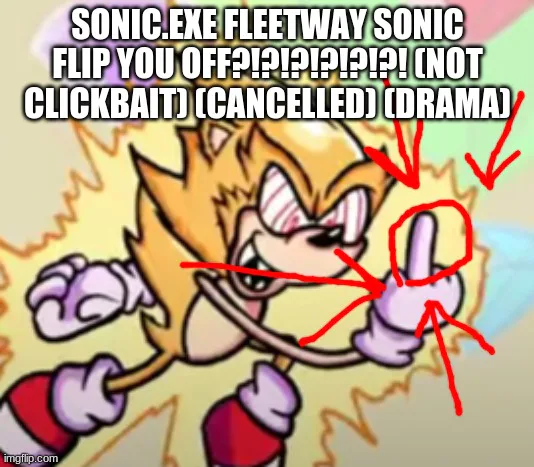 WhenYourOutOfStreams fleetway sonic Memes & GIFs - Imgflip