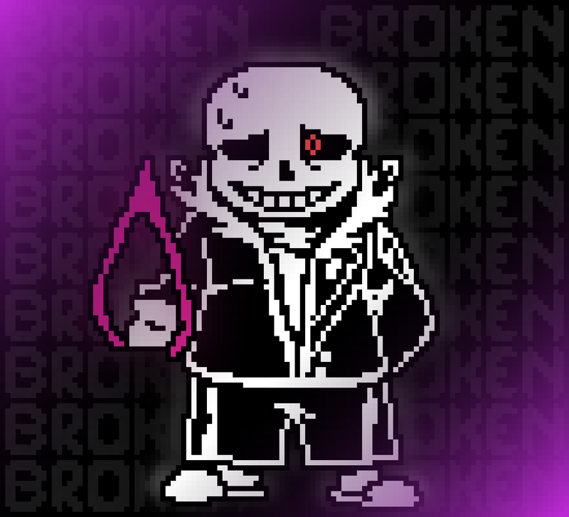 Pixilart - ink sans phase 4 by Rainbow-guy