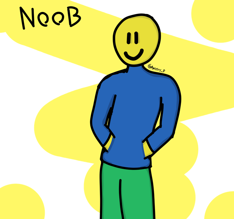 Roblox noob p pixel art