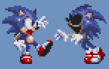 NajoiiDoddle on Game Jolt: Comparison between Sonic and Fake