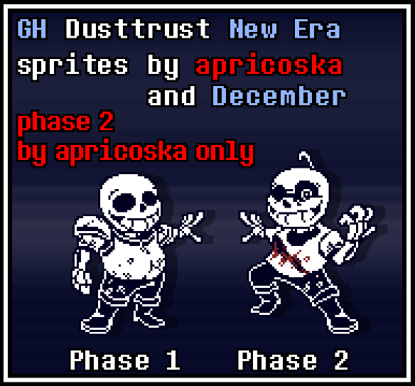 New dusttrust dustswap sans battle sprite pixel art