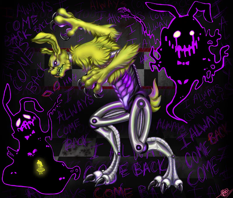 FNaF AR Springtrap Over Monty [Five Nights at Freddy's Security