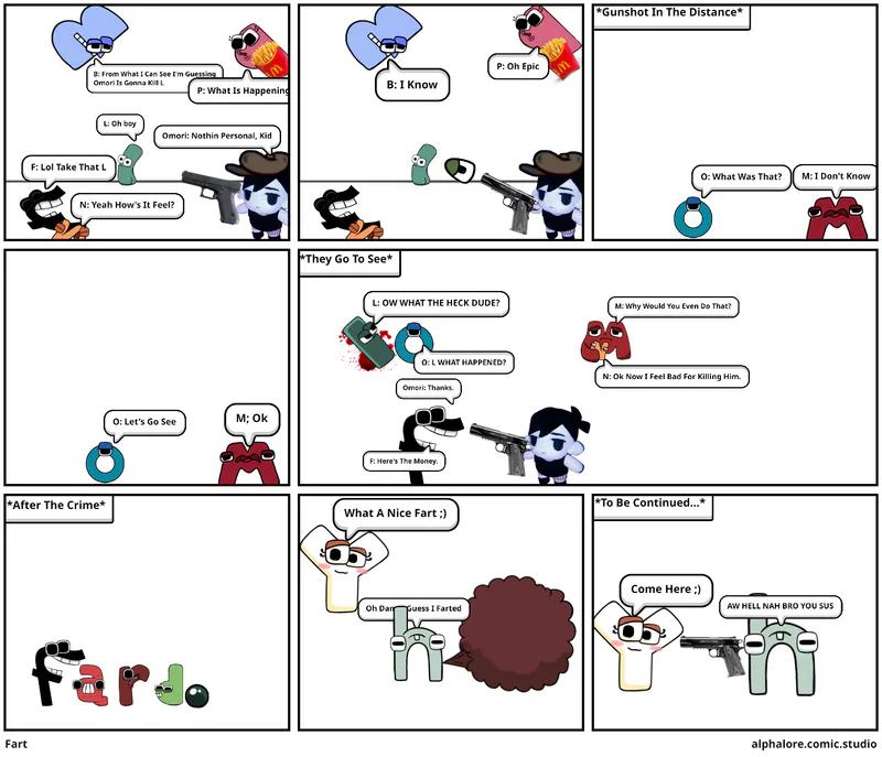 lowercase alphabet lore a-e - Comic Studio