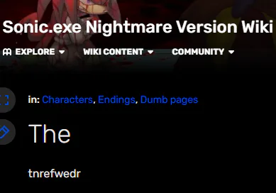 EYX, Sonic.exe Nightmare Version Wiki