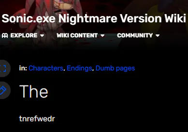 Sonic The Hedgehog, Sonic.exe Nightmare Version Wiki