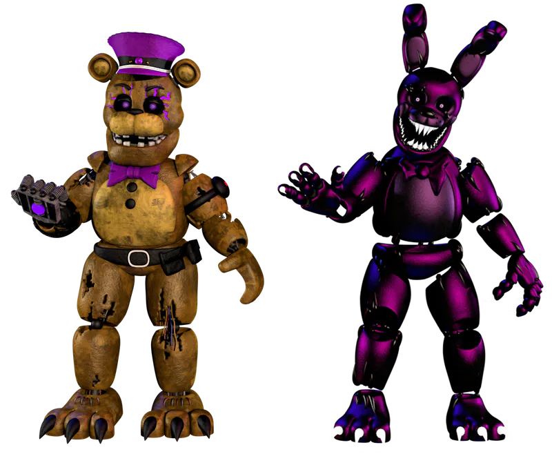 C4D/FNaF] FNaF 1, 2, And 3 Map Light Pack