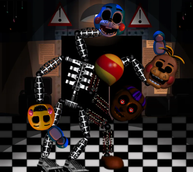 FNAF 4 Puppet.v4 Animatronic - Five nights at Fred by J