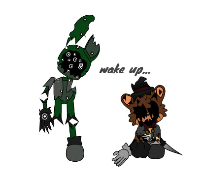 Pixilart - shadow freddy by glitch-bear