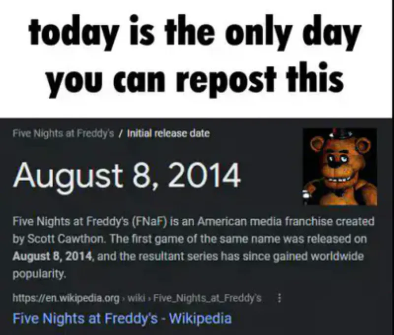 Five Nights at Freddy's 2 (Demo), Five Nights at Freddy's Wiki