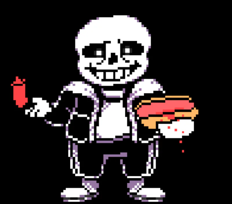 I guess I remade my sans pixel art : r/Undertale