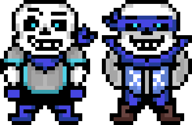 Pixilart - Underswap Sans (Battle) by AmazinG