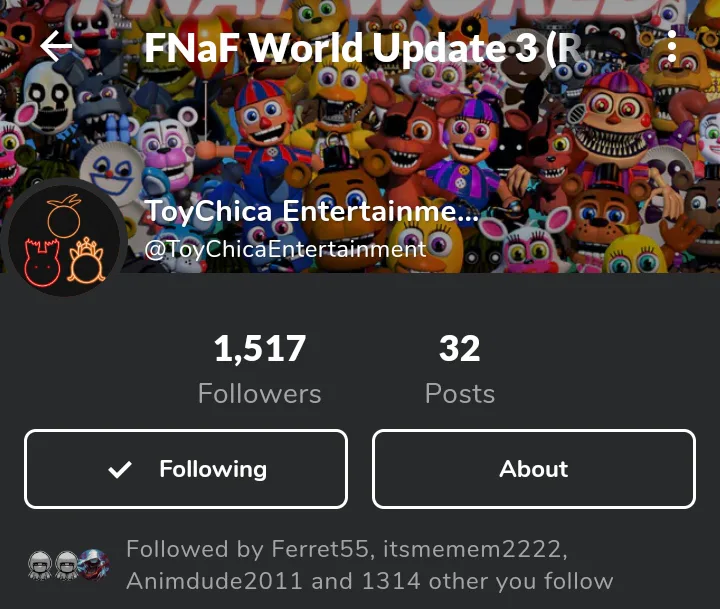 FNAF World Update 3 (Reimagined) Community - Fan art, videos