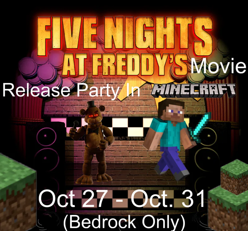 Five Nights at Freddy's Movie Set (BEDROCK) Minecraft Map