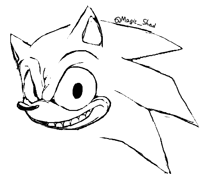 Sonic.exe Sketch, 2017 Digital Art~!