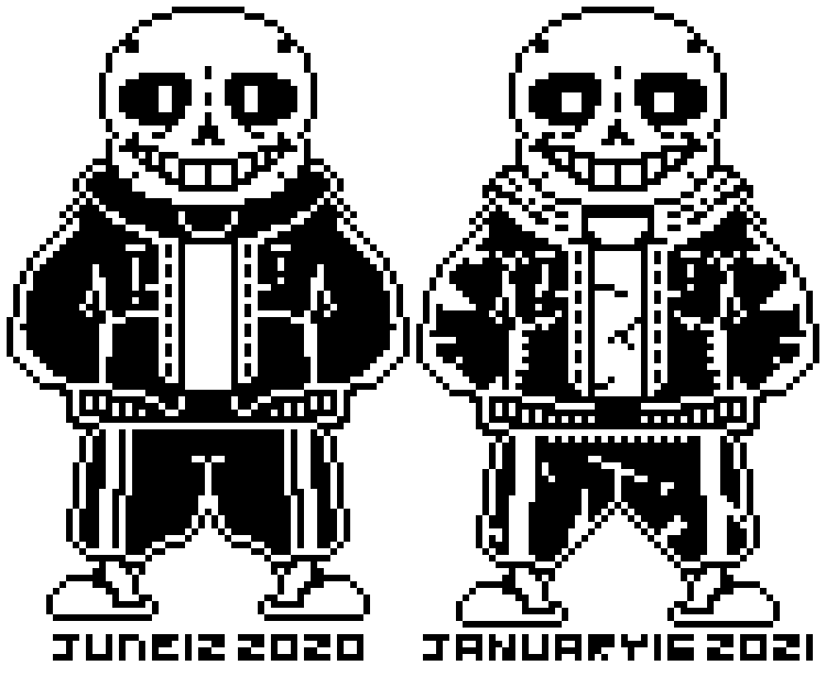 Sans sprite v3 updated pixel art