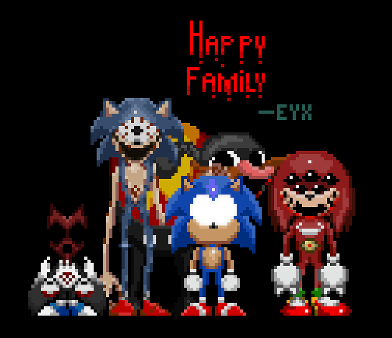 Kaua16 على X: EYX + CYN are here what do you think? #sonic #tails  #pixelart #sonicexe  / X