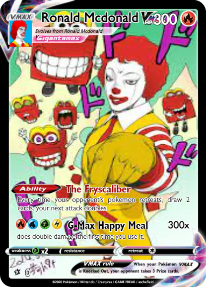 ronald mcdonald pokemon card AwakenX on Game Jolt: 