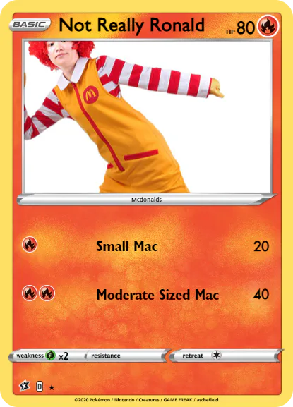 ronald mcdonald pokemon card 1996 Factory 500 Adventures of Trading Cards for sale online ronald mcdonald pokemon card Pokemon