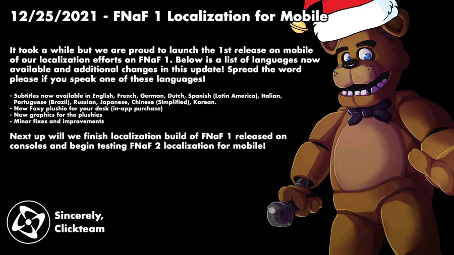 Five Nights at Freddy's 4 - Subtitle Update for Mobile 