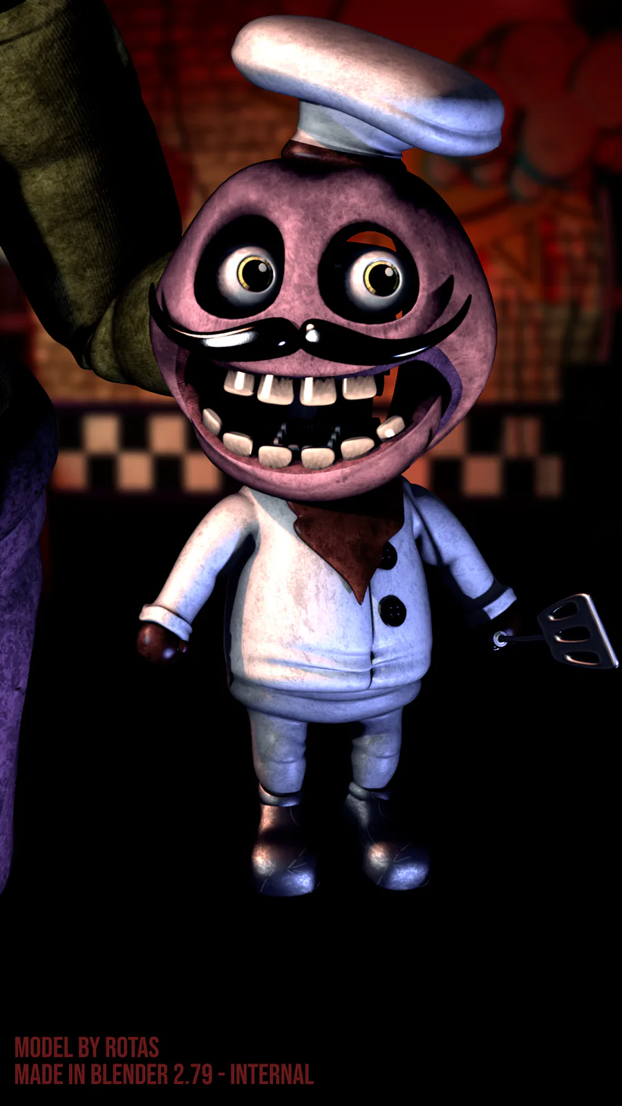 DiscoHead on Game Jolt: Portrait-Stylized FNaF Pack for Blender